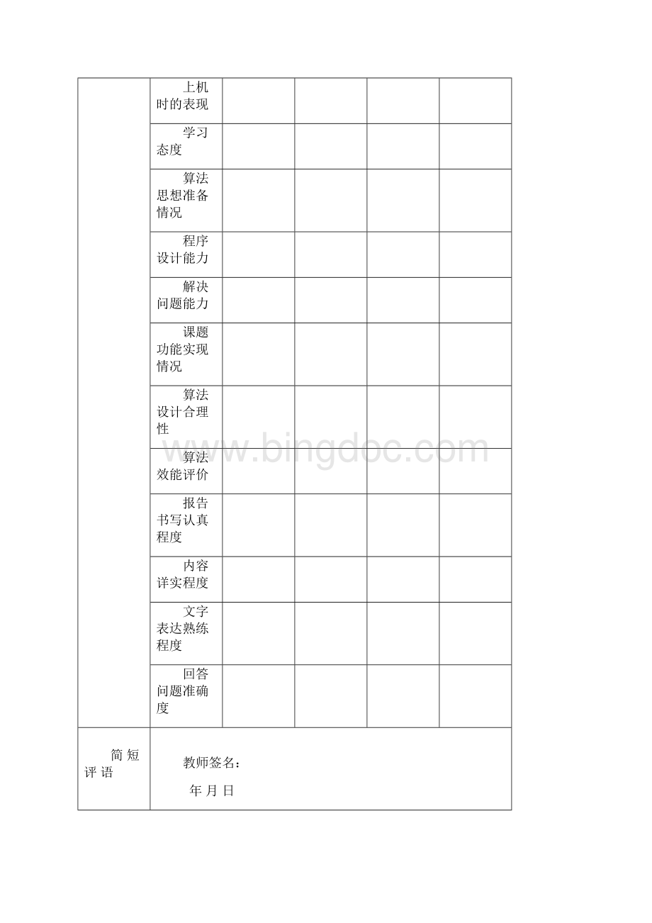 算法与数据结构程序设计报告Word下载.docx_第2页