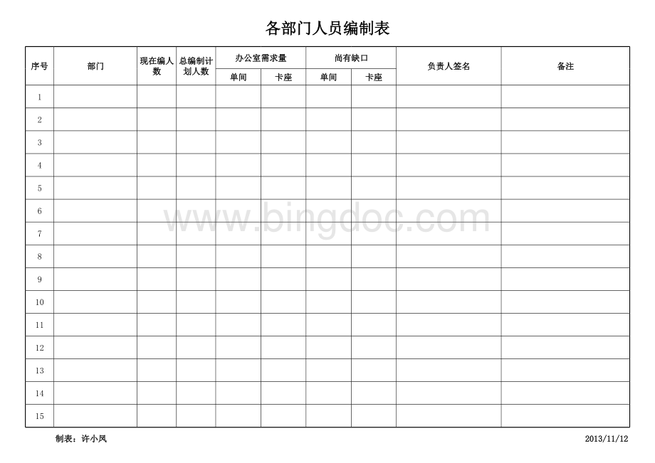 办公室需求统计表格表格推荐下载.xlsx_第1页