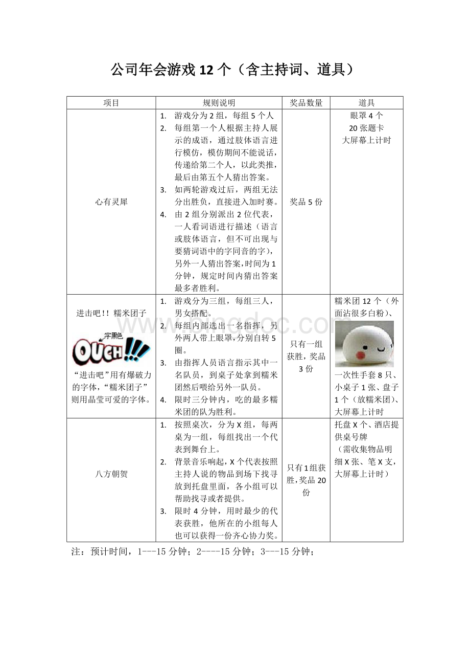 公司年会游戏12则(含主持词、道具)Word文件下载.docx_第1页