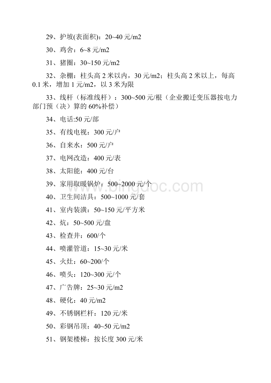 旧村改造房屋及附属物拆迁补偿标准.docx_第3页