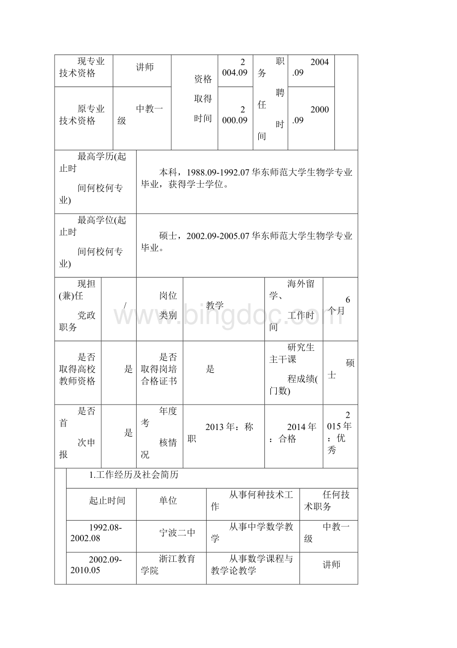 浙江外国语学院专业技术职务评聘表.docx_第3页