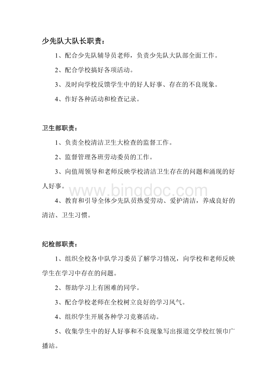 金凤区第七回民小学少先队大队部组织机构名单及职责Word文档格式.doc_第2页