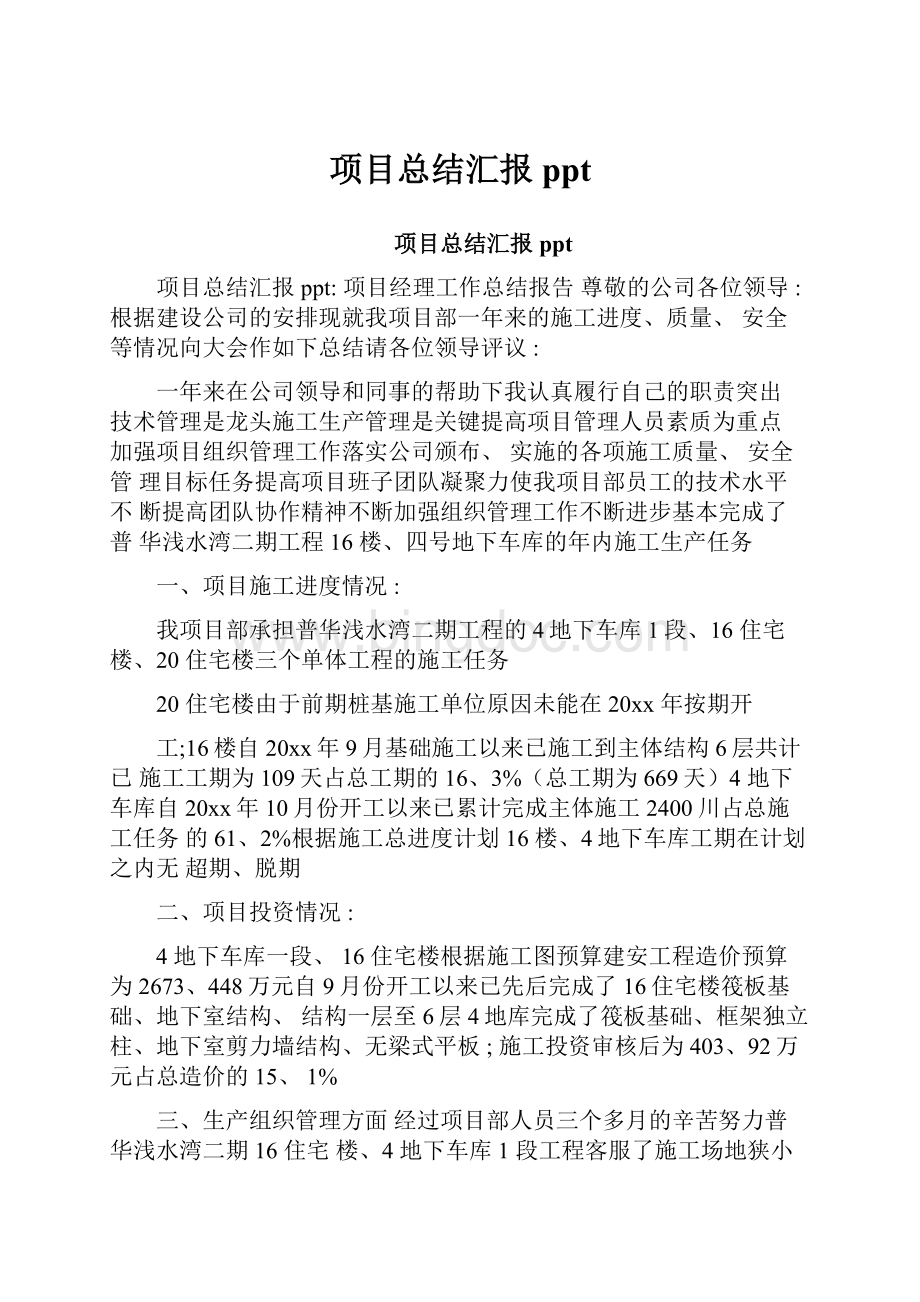 项目总结汇报pptWord下载.docx_第1页