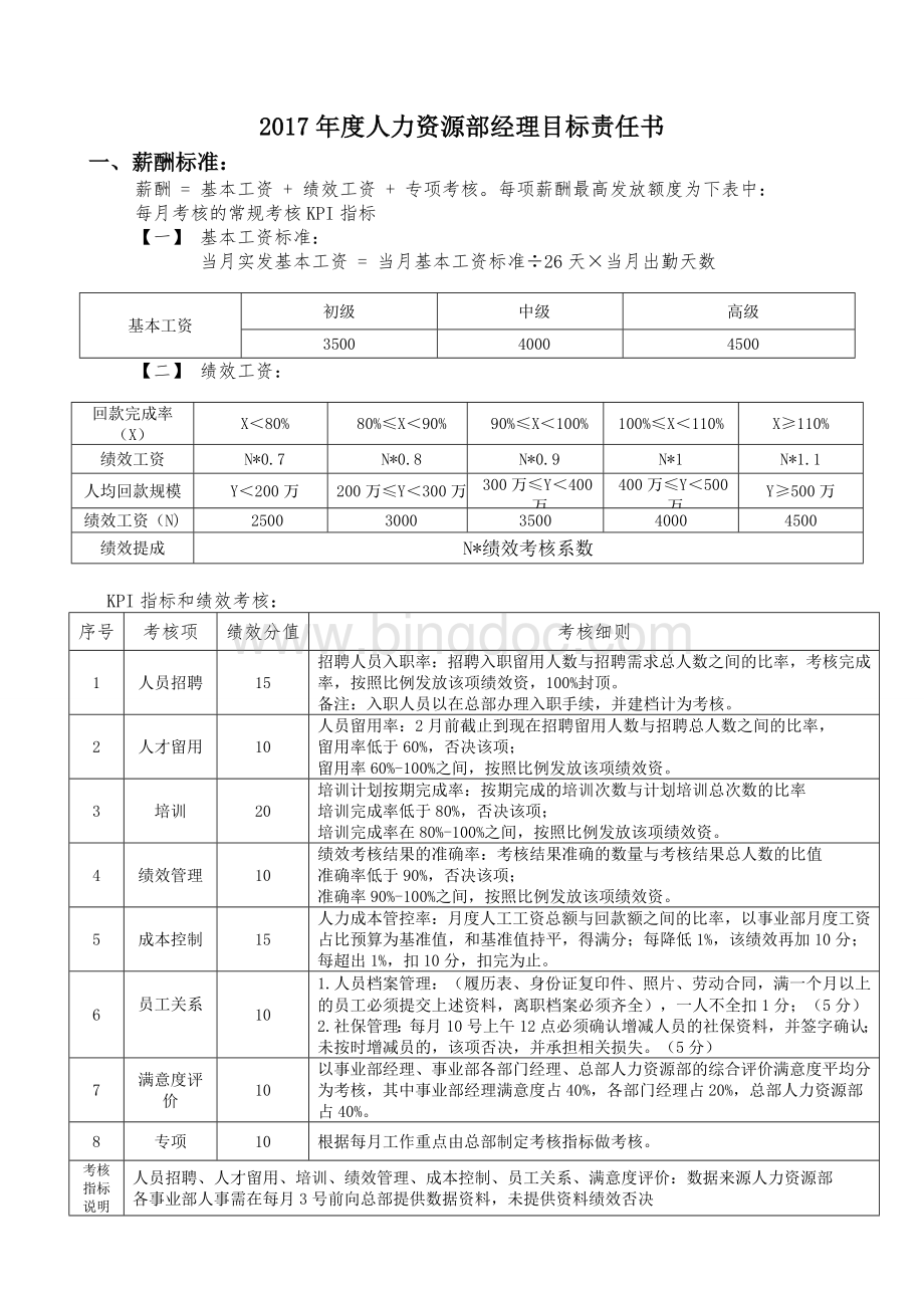 人事经理目标责任书Word下载.doc_第3页