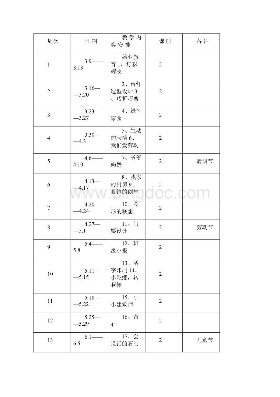 新浙教版三下美术教案表格版.docx_第3页