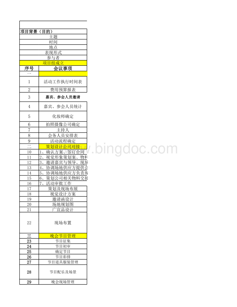 公司年会(晚宴)筹备流程设计表格推荐下载.xlsx_第1页