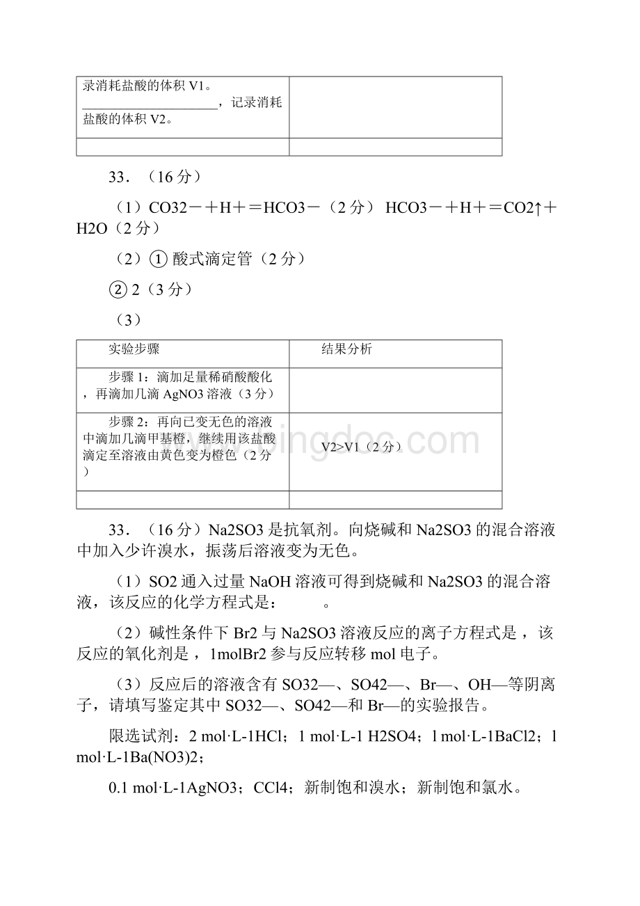 高三化学题型化学实验大题汇编.docx_第2页