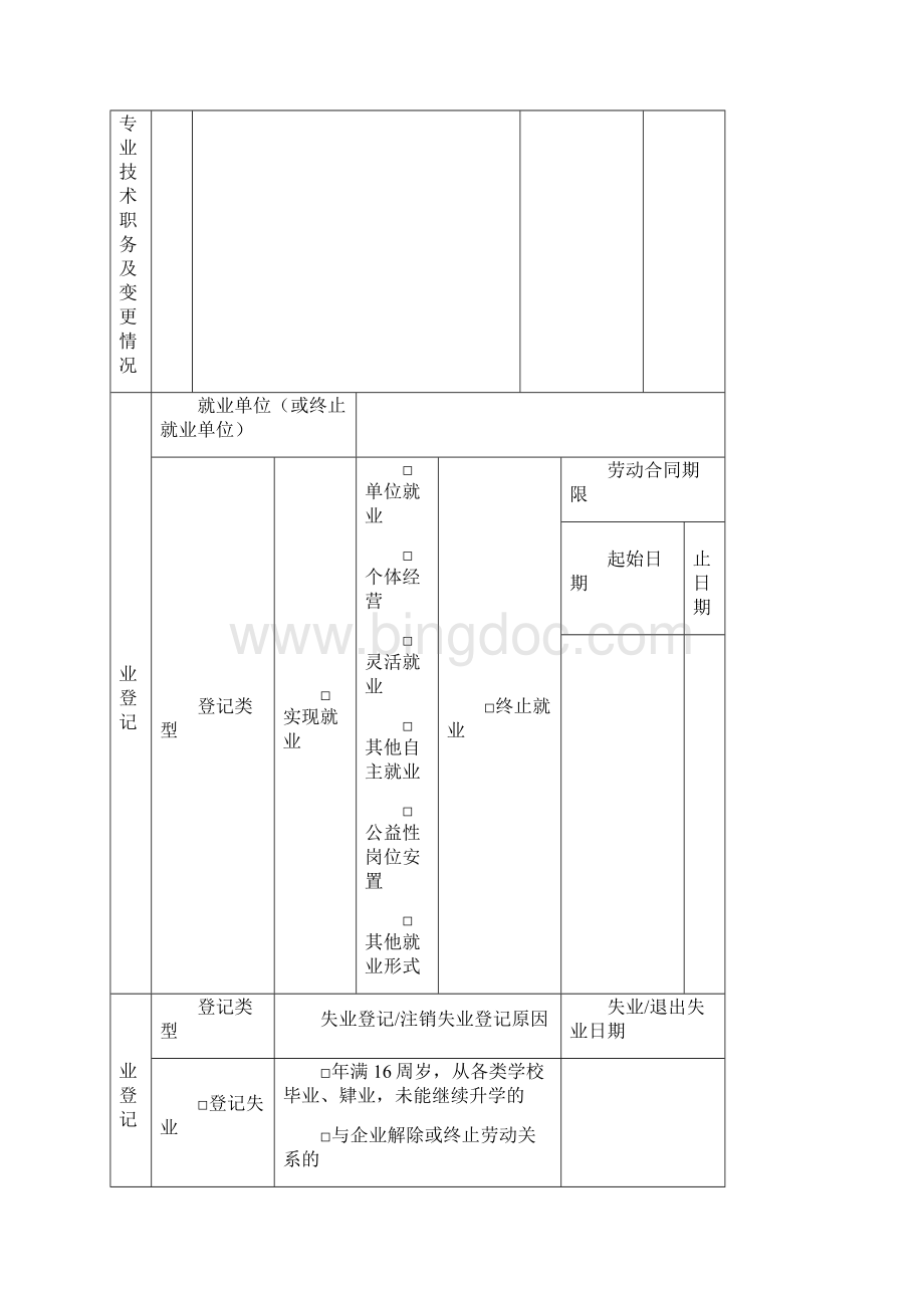 《就业失业登记证》申领表完整.docx_第3页