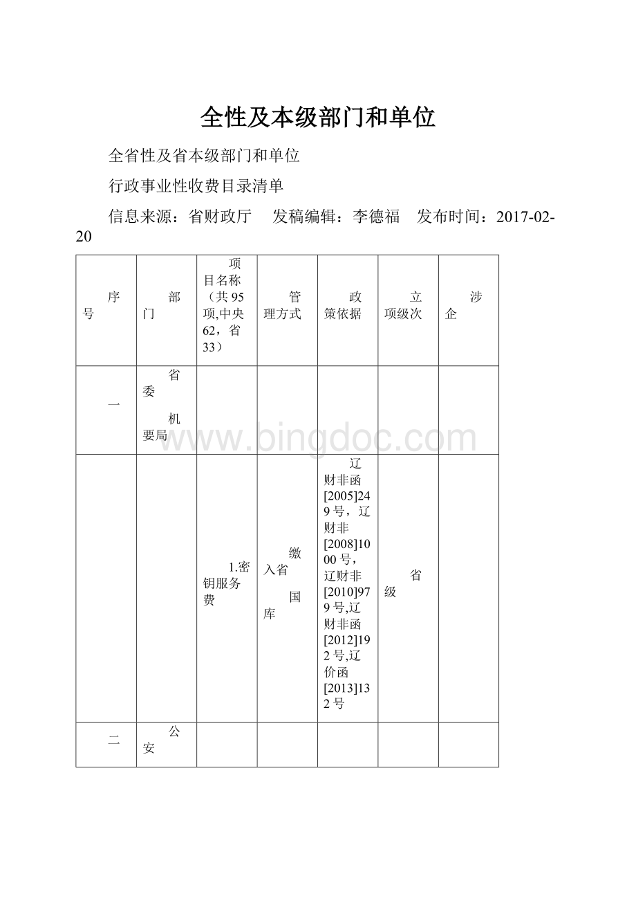 全性及本级部门和单位Word文档下载推荐.docx