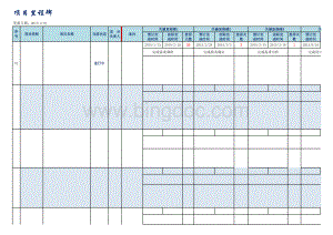 项目进度跟进汇总表模板.xls