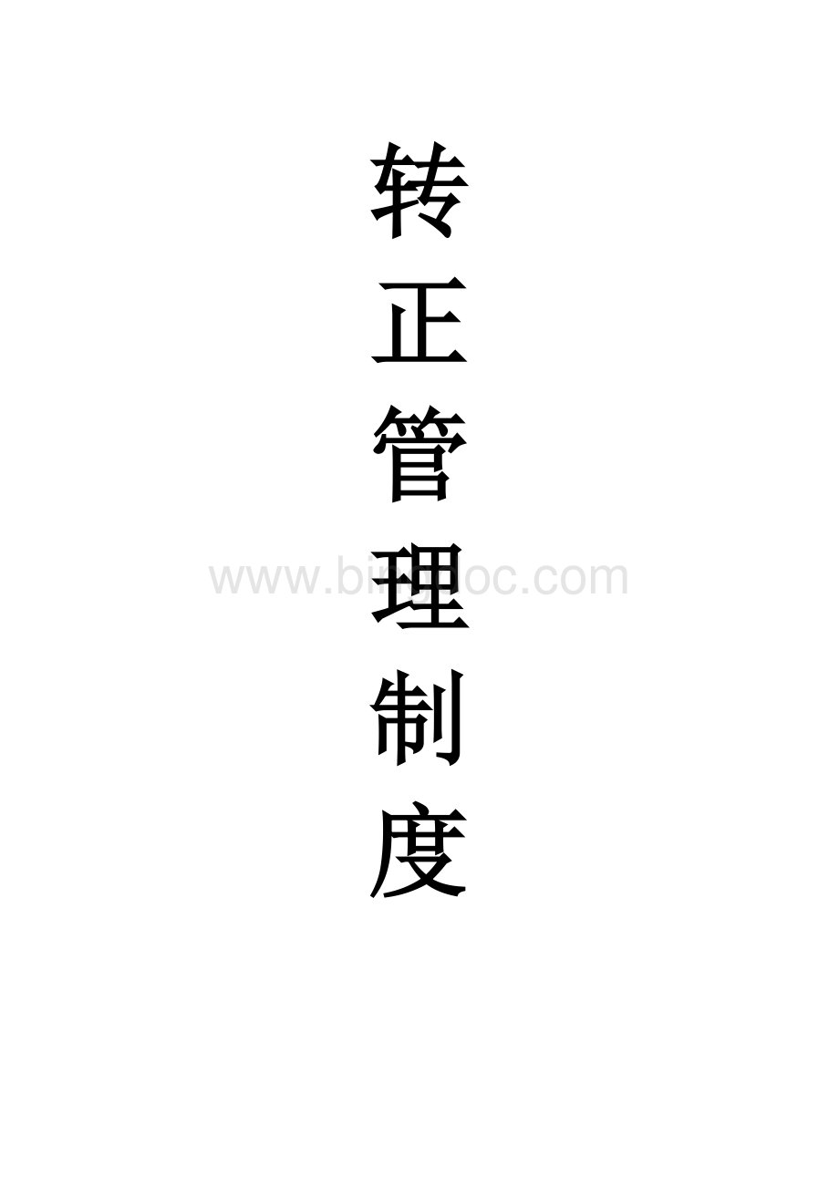 转正管理制度Word格式文档下载.doc_第1页