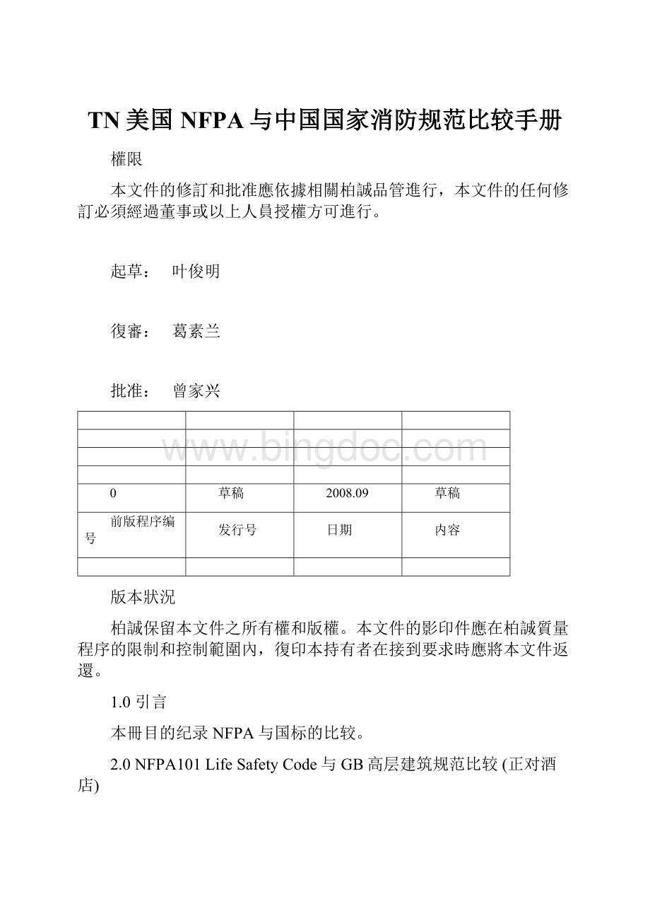 TN美国NFPA与中国国家消防规范比较手册.docx_第1页