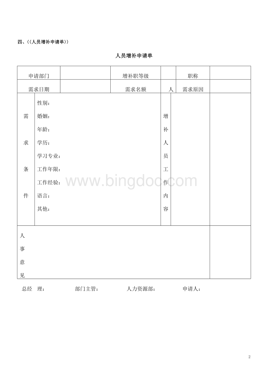 招聘管理制度和表格Word文件下载.doc_第2页