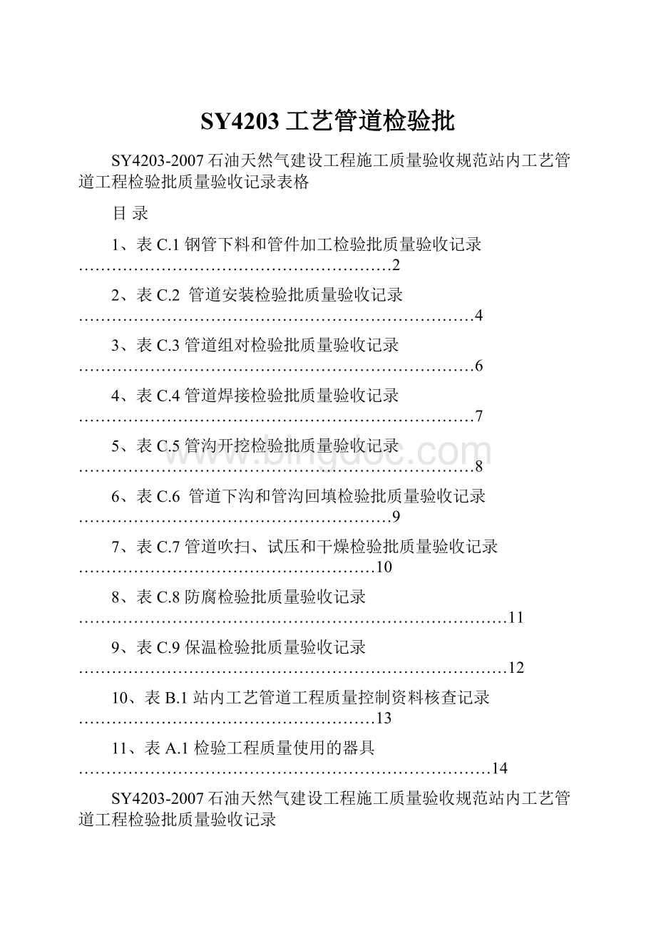 SY4203工艺管道检验批.docx