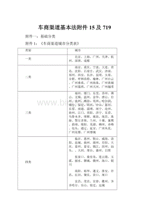 车商渠道基本法附件15及719.docx