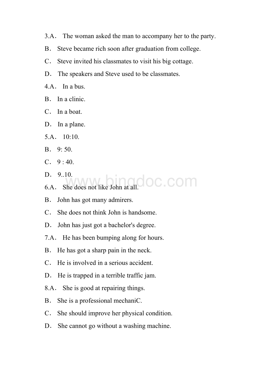 大学英语六级考试真题一Word格式.docx_第2页