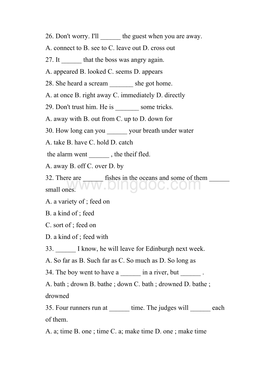 人教高二英语期末检测含答案Word格式.docx_第2页