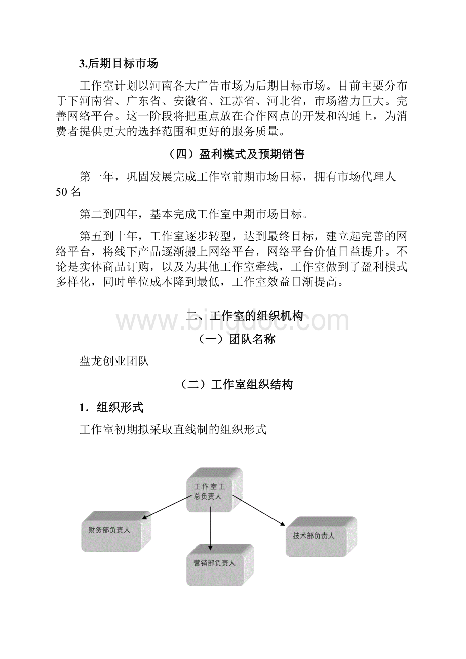 盘龙网络设计工作室创业计划书Word文档格式.docx_第2页