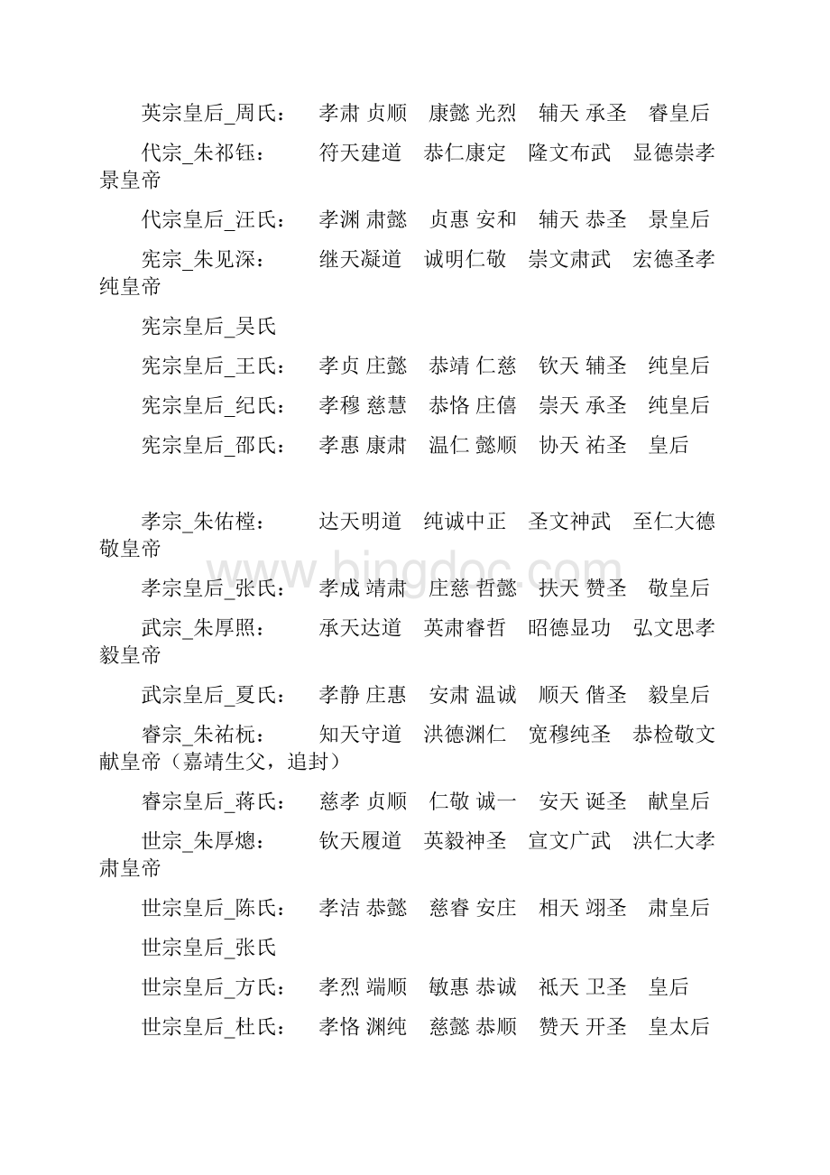 明朝皇帝皇后谥号全表.docx_第2页
