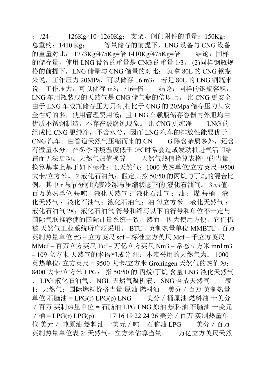 中国燃气轮机天然气的热值Word格式.docx_第3页
