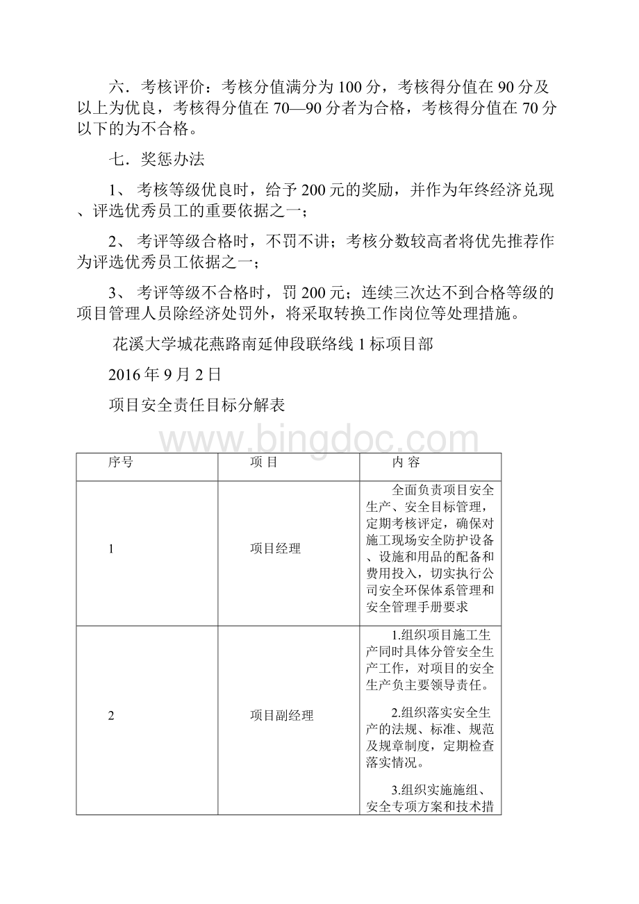 安全责任目标考核办法分解表考核表.docx_第2页