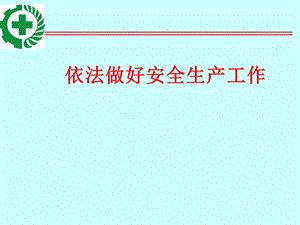 依法做好安全生产工作.ppt