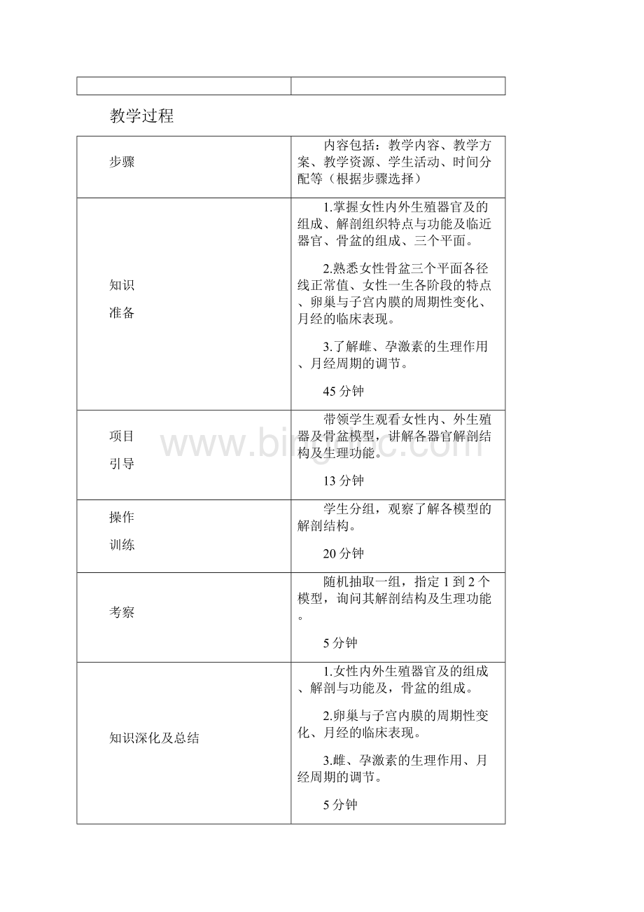 新教案新部编本 项目一 产科护理Word格式文档下载.docx_第3页