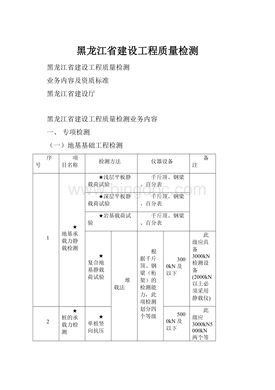 黑龙江省建设工程质量检测Word文件下载.docx