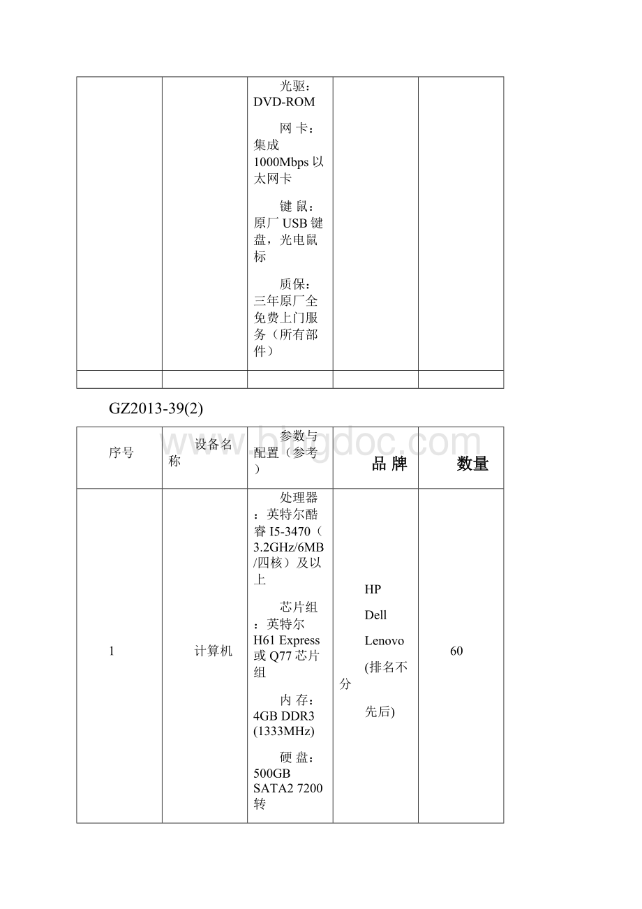 设备清单与指标配置Word文档格式.docx_第2页