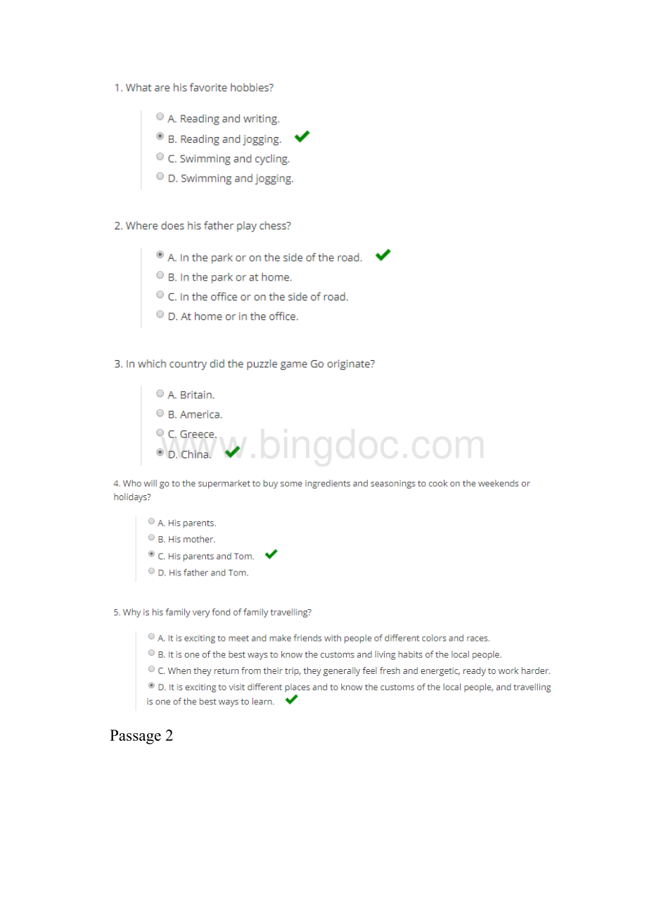 学堂在线生活英语听说答案解析期末考试Word文件下载.docx_第2页