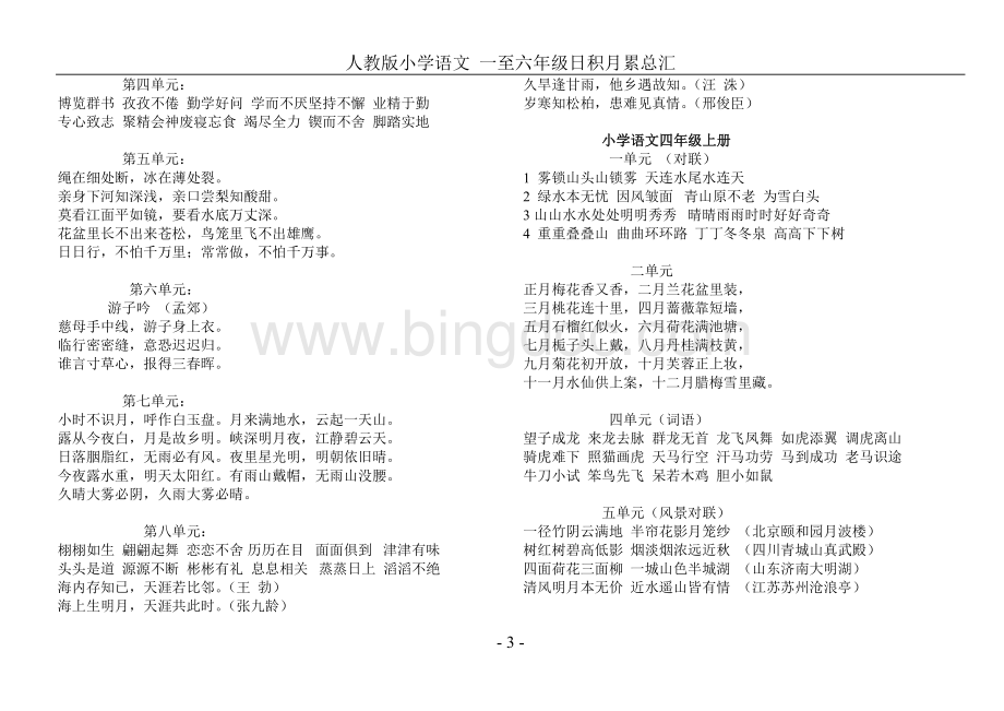 人教版小学语文一至六年级日积月累总汇文档格式.doc_第3页