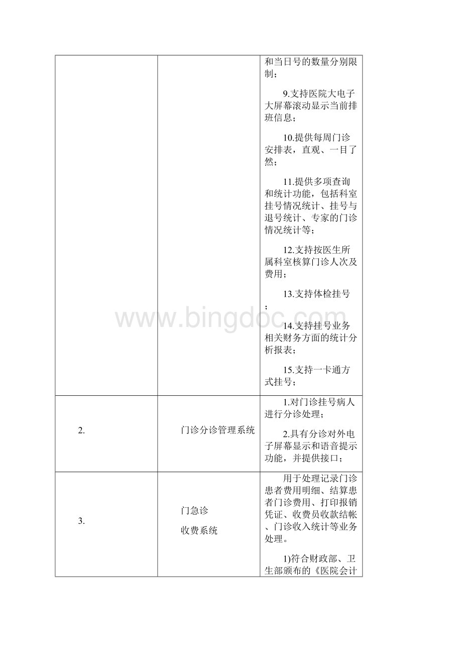 医疗信息管理系统HIS需求分析Word格式.docx_第2页