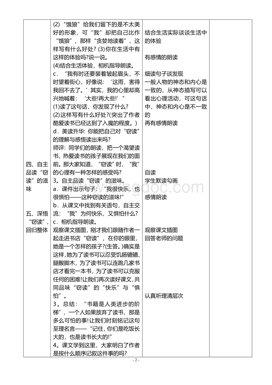 表格式反思人教版五年级上册全册语文教案.doc_第2页