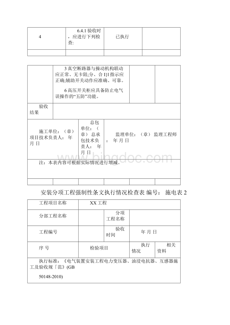 火力发电工程设标准强制性条文实施指南版第五篇电气工程施电表Word文档下载推荐.docx_第3页