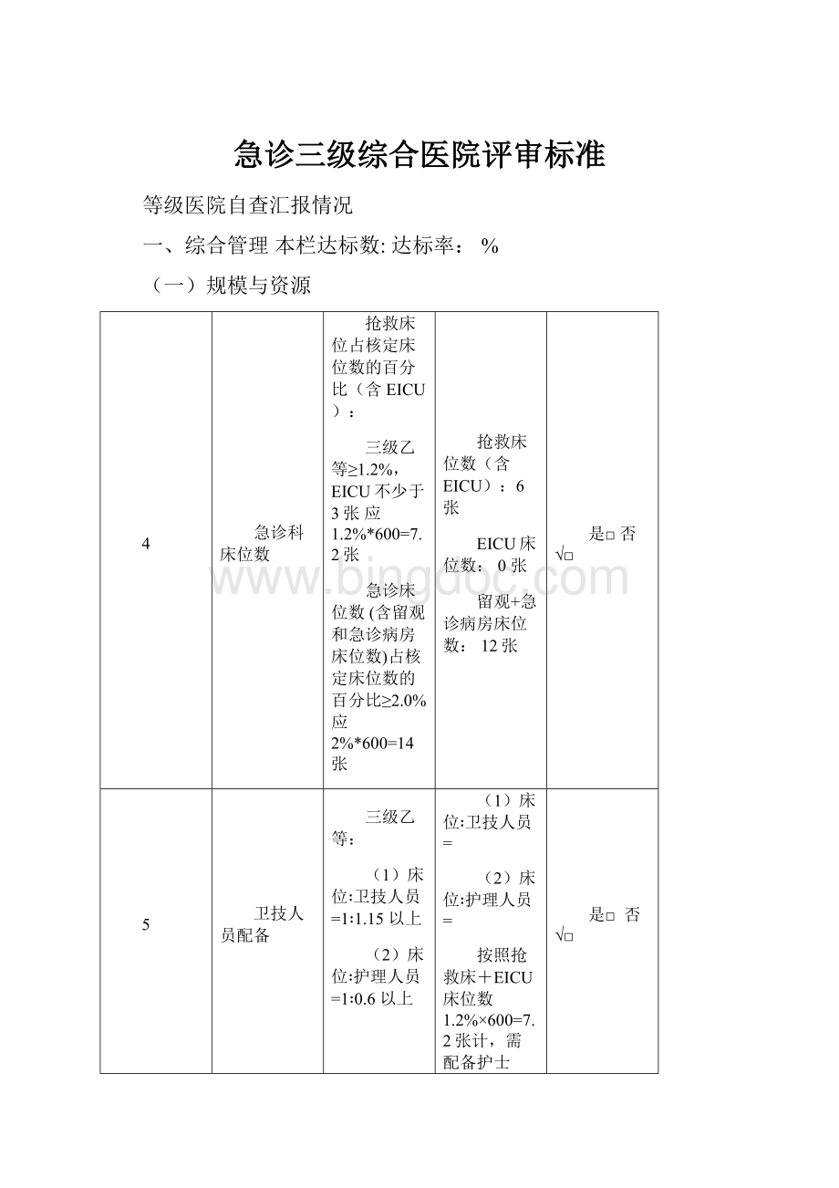 急诊三级综合医院评审标准.docx_第1页