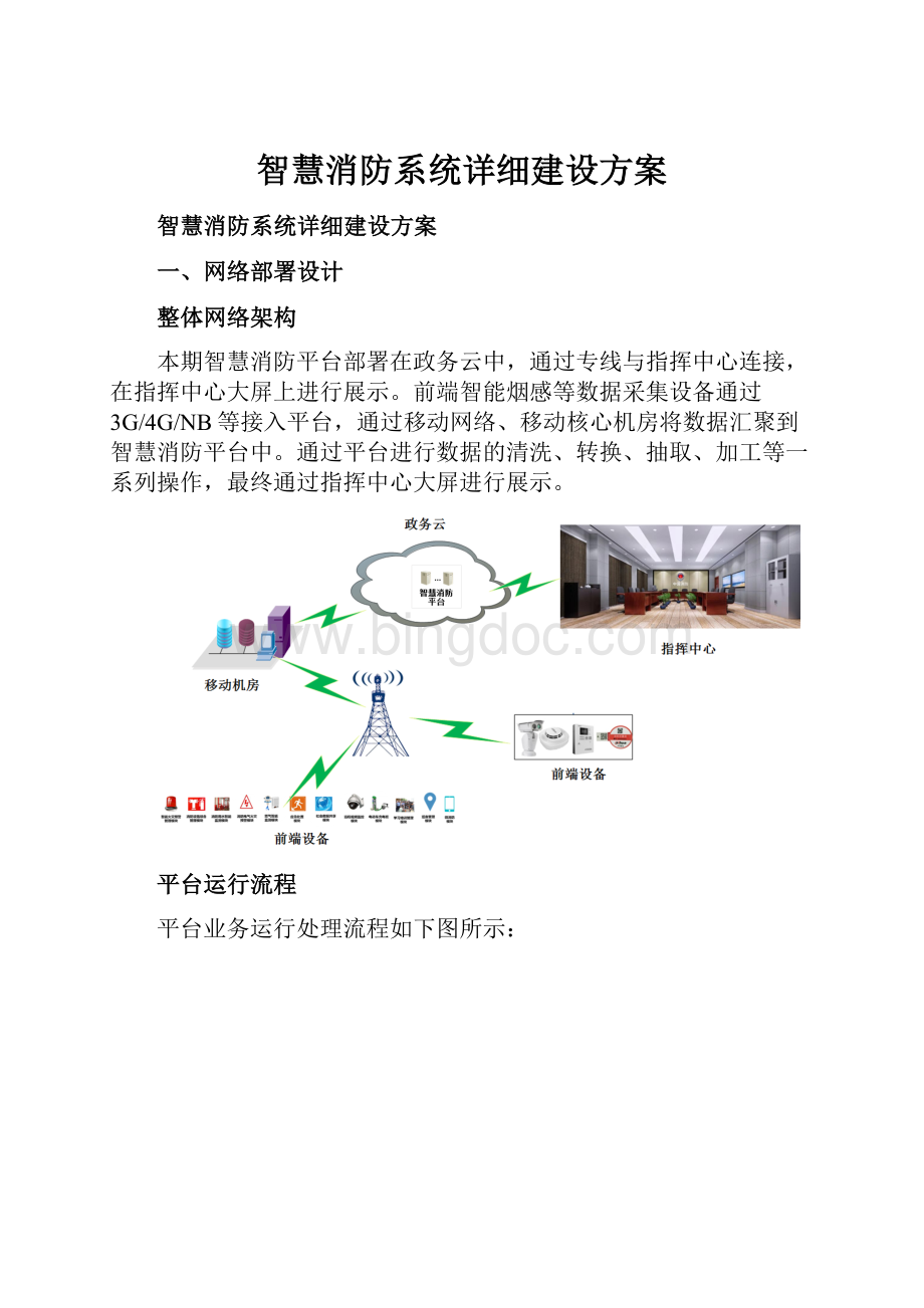 智慧消防系统详细建设方案文档格式.docx