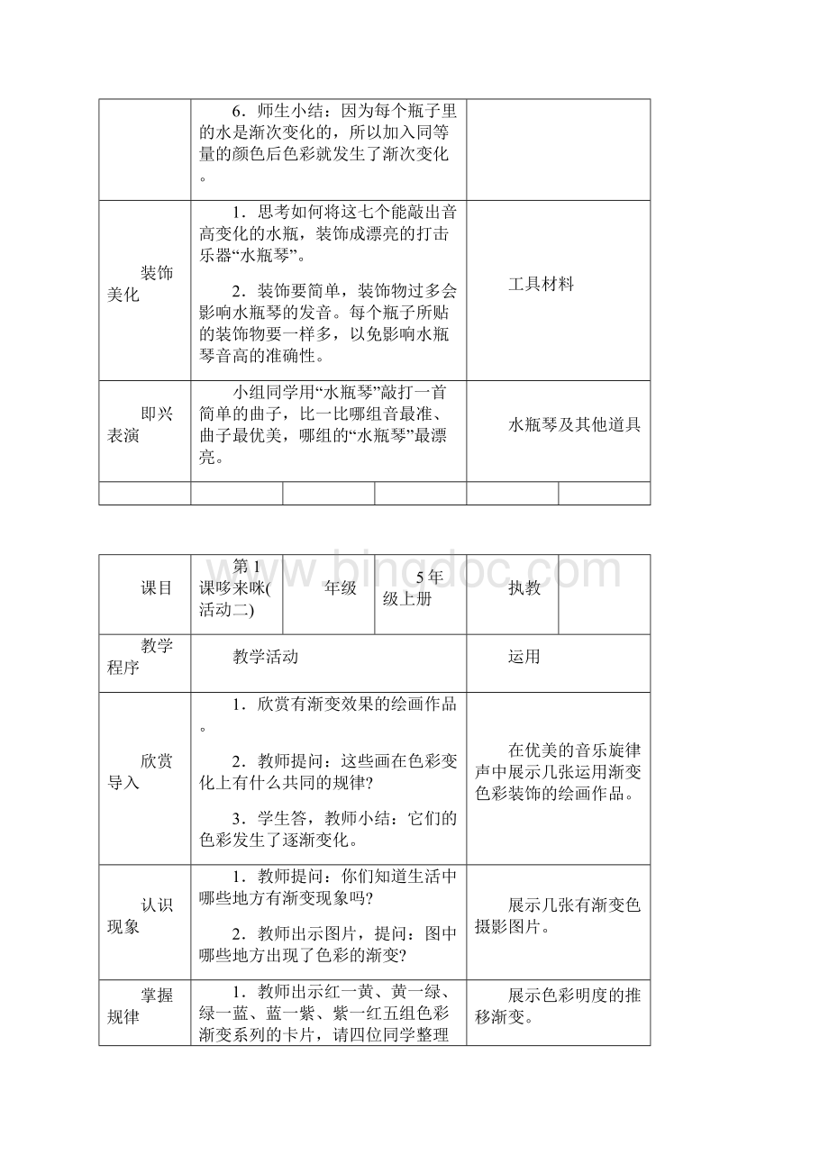 参考实用五年级上册美术全册教案docWord下载.docx_第2页