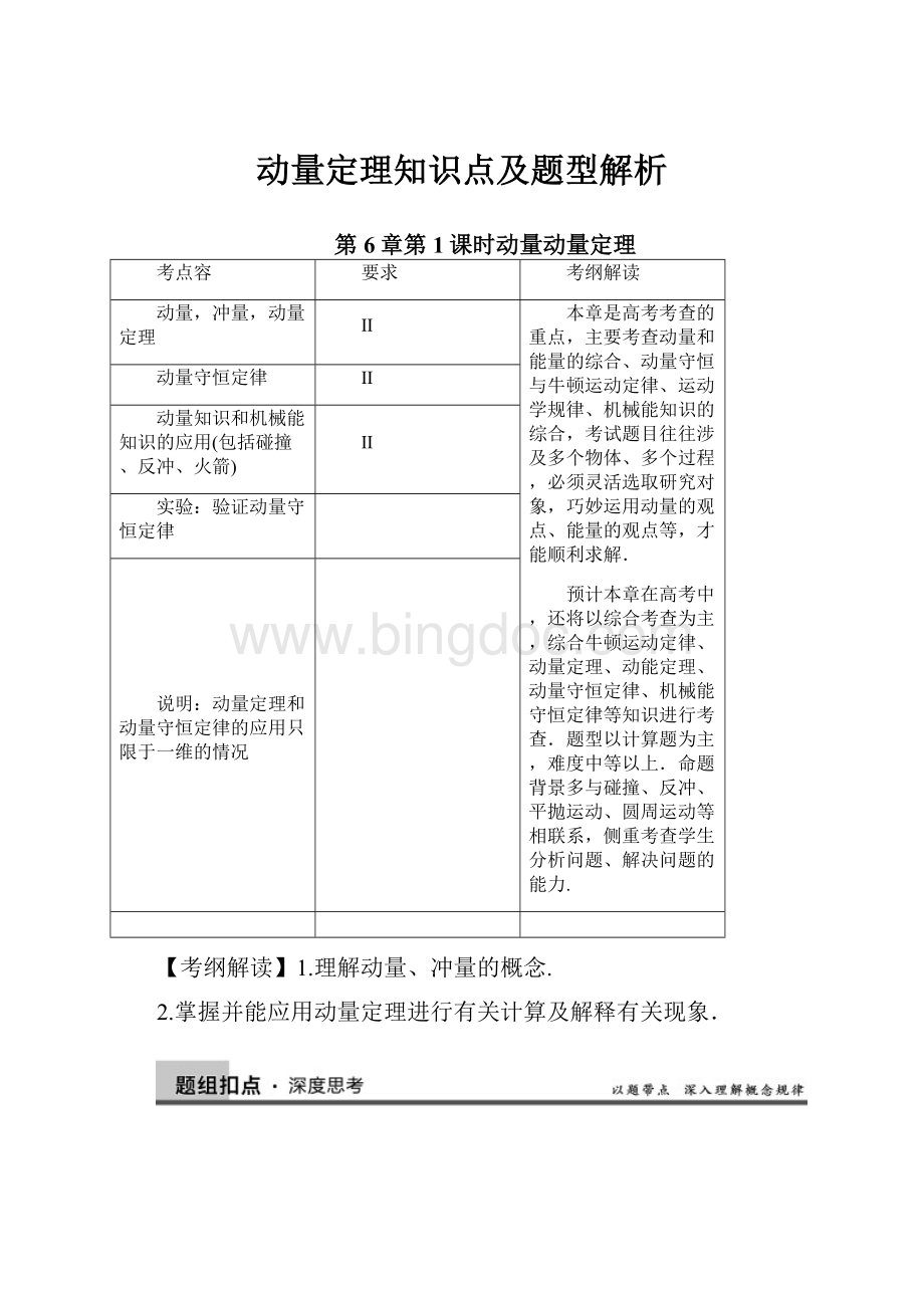 动量定理知识点及题型解析.docx