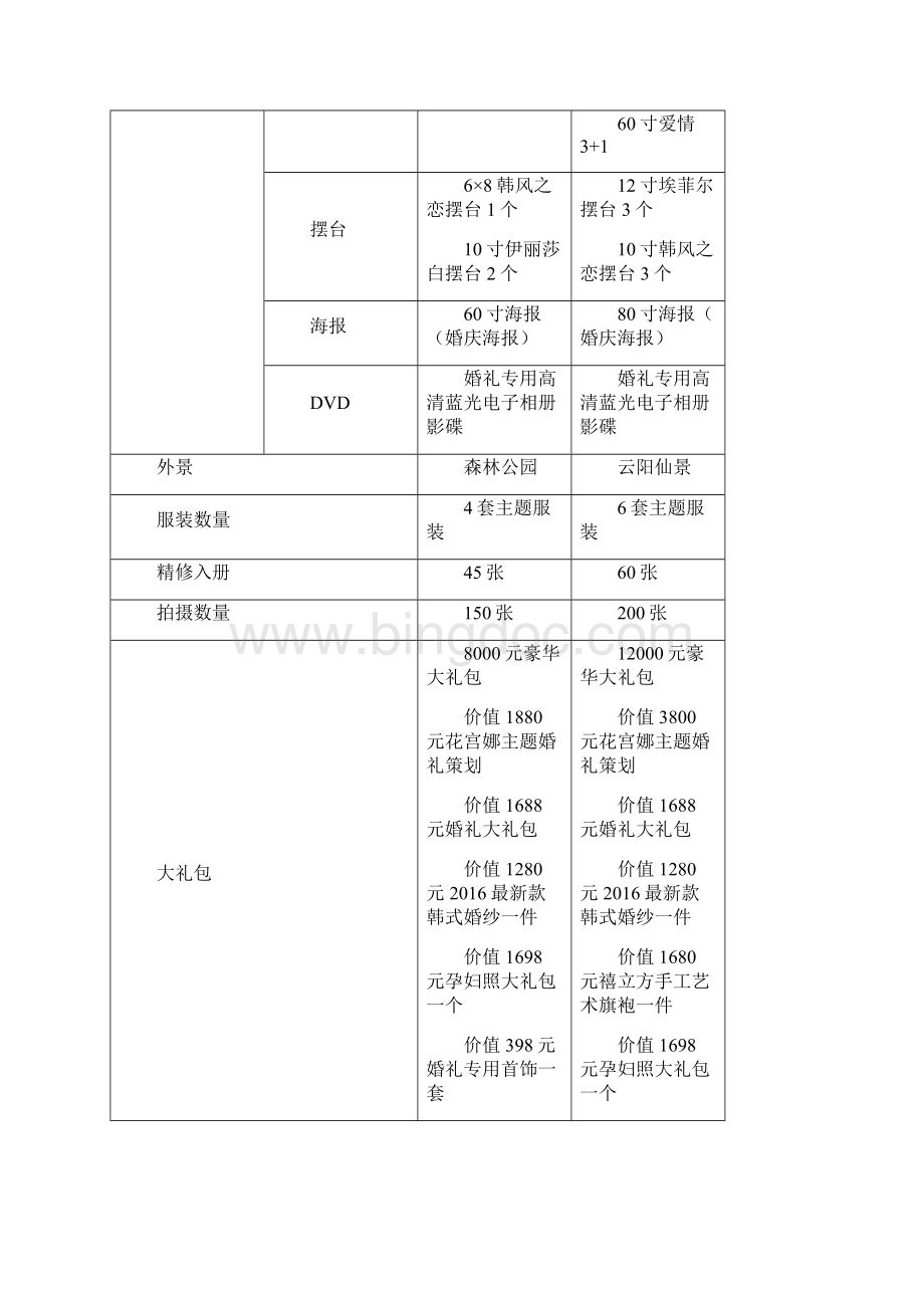 精详人定制婚纱照拍摄高端销售定制项目可行性方案.docx_第2页