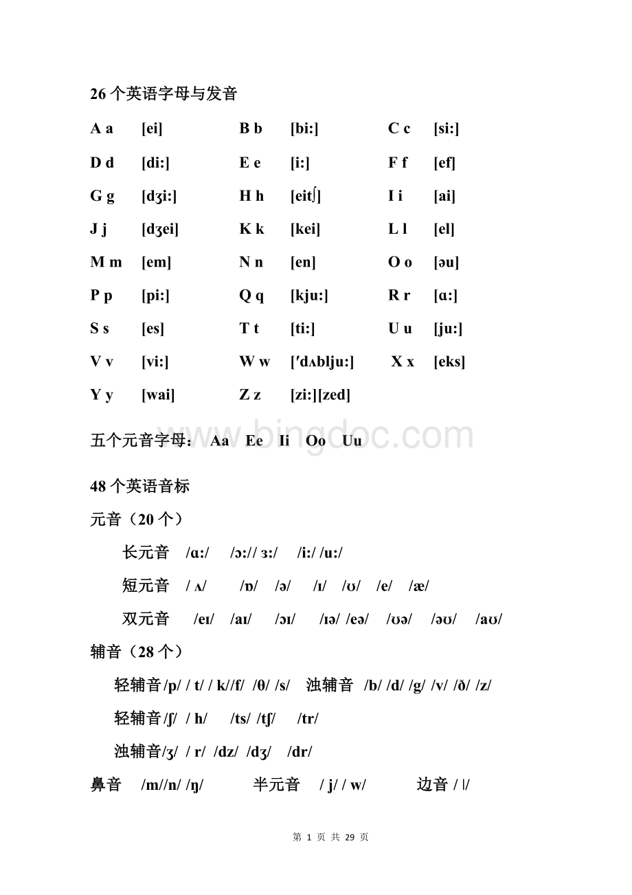 PEP小学英语总复习资料汇总.doc_第1页