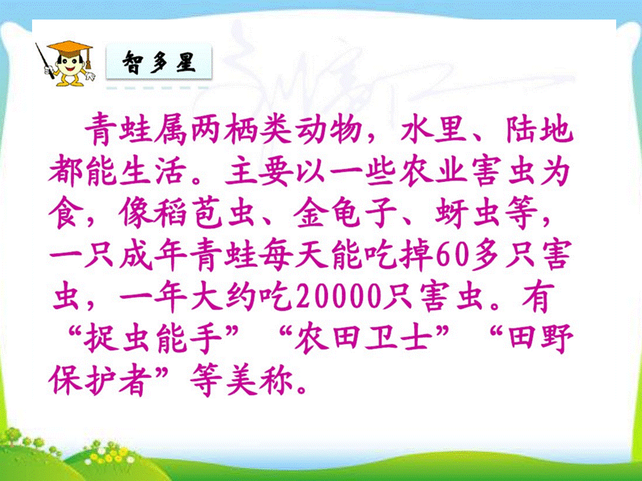 新人教版一年级语文下册《小青蛙》PPT文件格式下载.pptx_第3页