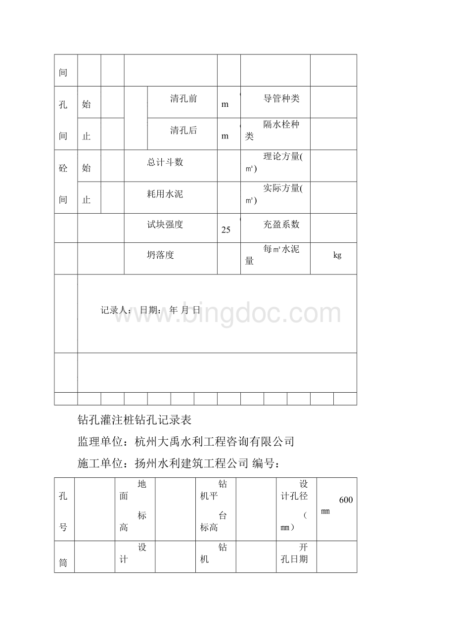 灌注桩资料表格C1.docx_第3页