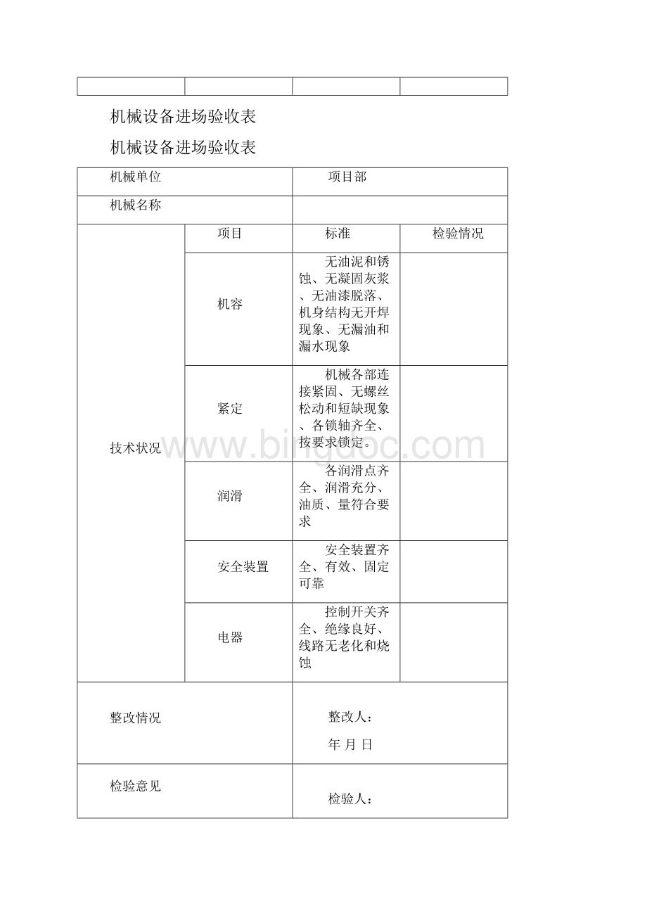 机械设备进场验收表.docx_第2页