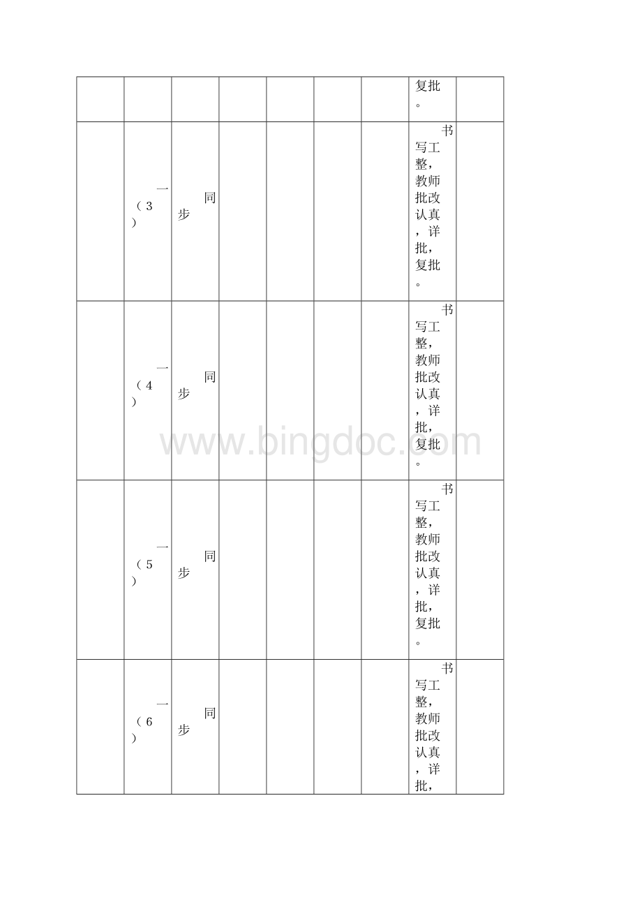 常规作业检查记录表Word文件下载.docx_第2页