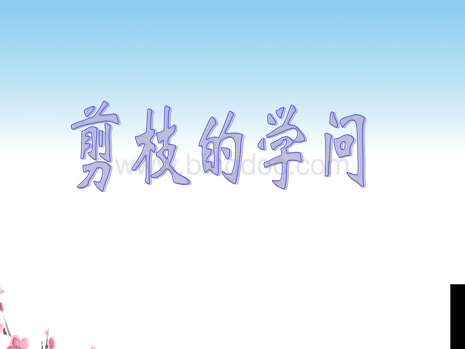 26《剪枝的学问》第二课时.ppt