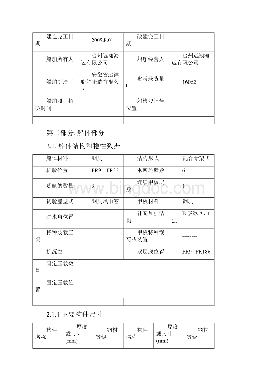 海船初次检验记录Word文件下载.docx_第2页