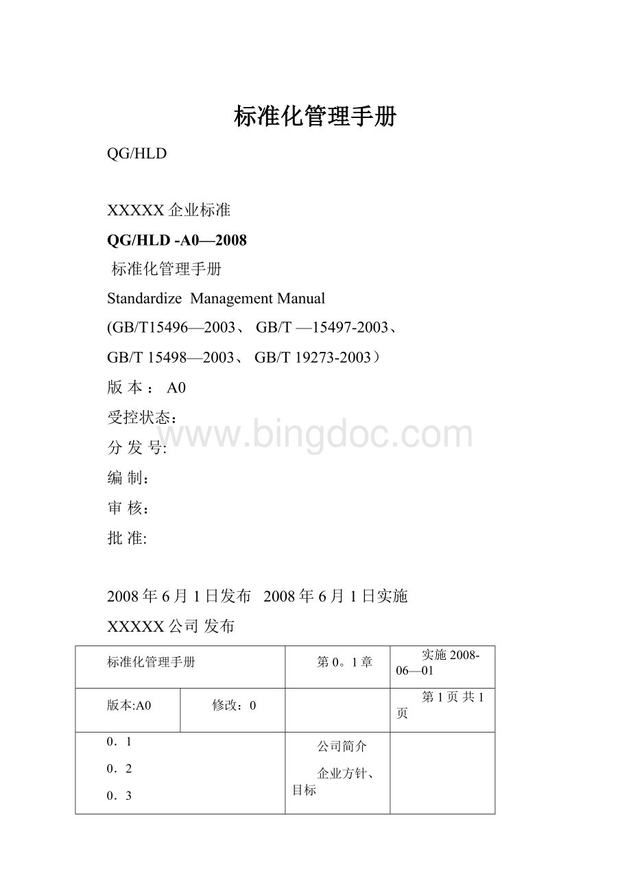 标准化管理手册.docx