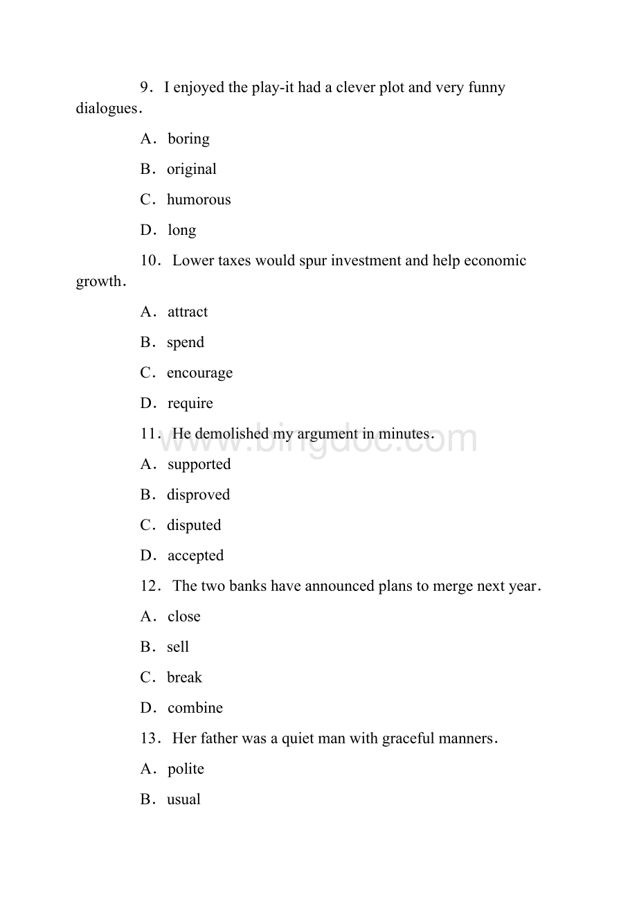 职称英语考试理工类A级考试真题及答案解析Word文档格式.docx_第3页