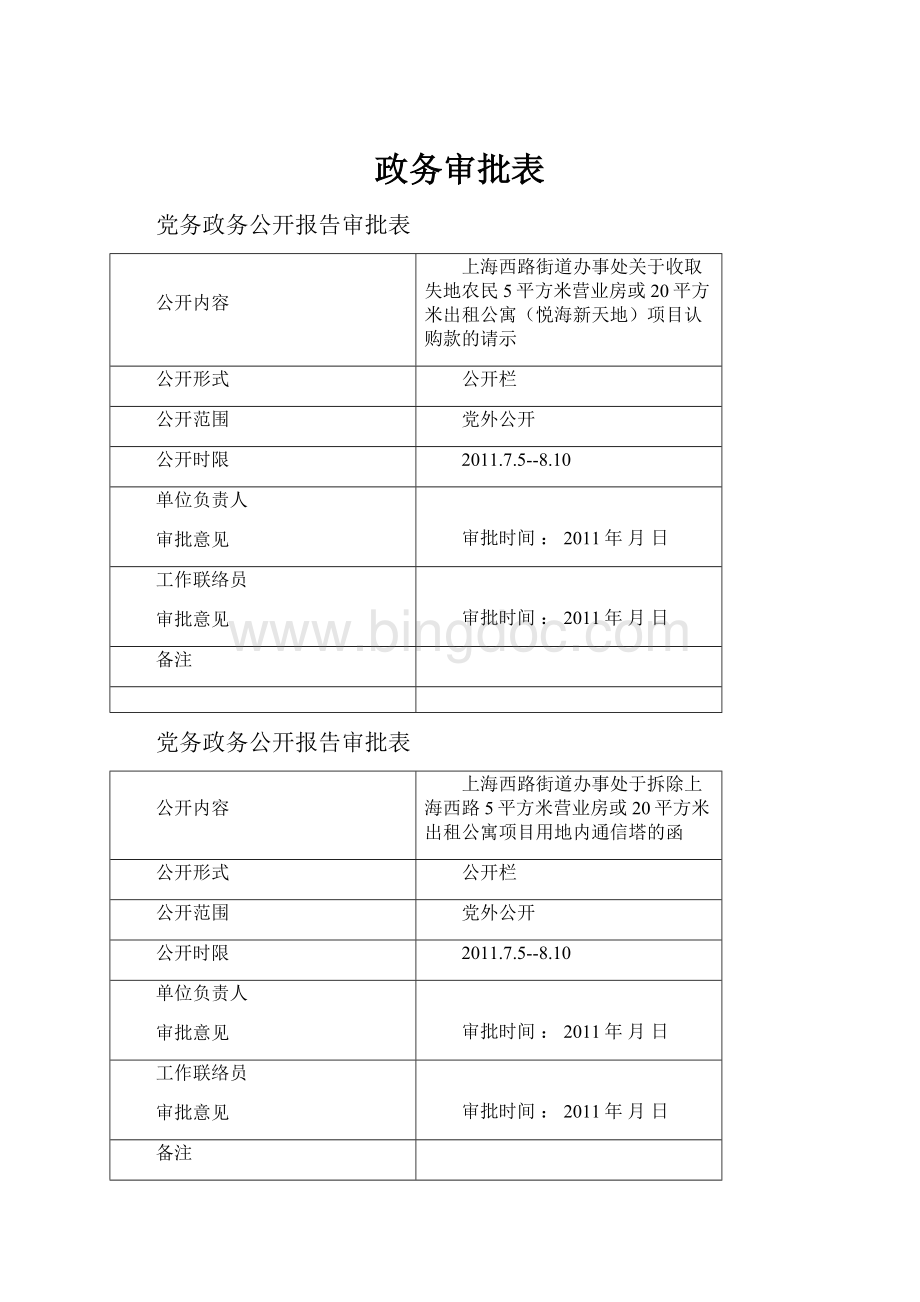 政务审批表Word格式.docx_第1页