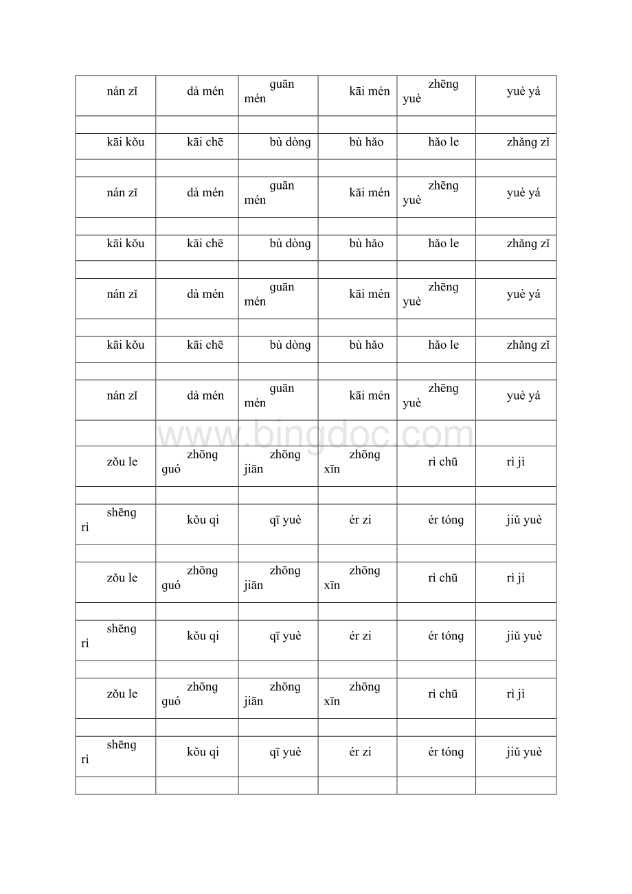 一年级看拼音写词语大汇编Word格式文档下载.docx_第2页